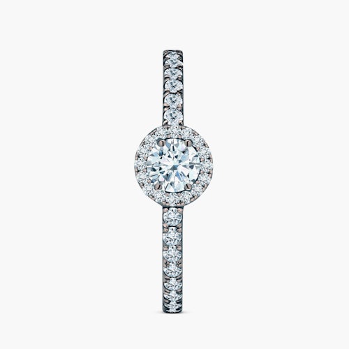 Pierścionek zaręczynowy This is Love: czarne złoto, diament